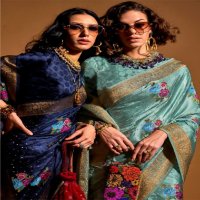 Rajtex Khalissi Silk Wholesale Pure Satin Handloom Weaving Silk Festive Sarees
