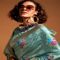 Rajtex Khalissi Silk Wholesale Pure Satin Handloom Weaving Silk Festive Sarees