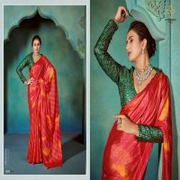 glaze bandhni by shubh shree creation chiffon new saree design 2024