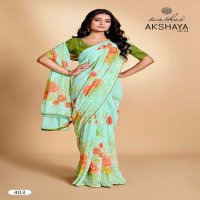 akshaya vol 4 by kashvi creation weightless with swarovski saree wholesaler