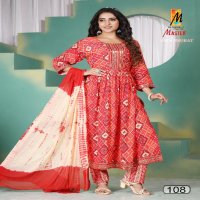 master khoobsurat rayon print nayra cut casula wear full stitch 3pcs dress