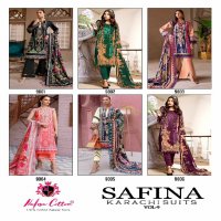 NAFISA SAFINA KARACHI SUITS VOL 9 PAKISTANI CASUAL WEAR DRESS MATERIAL