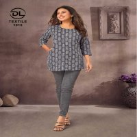 navjivan vol 3 by dl textile unique print cotton readymade short tops