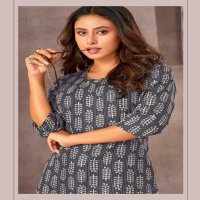 navjivan vol 3 by dl textile unique print cotton readymade short tops