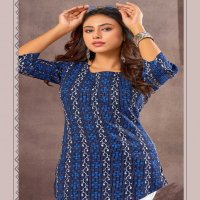 navjivan vol 3 by dl textile unique print cotton readymade short tops