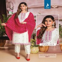 kaya jamkudi chanderi silk fully stitch stylish thread work suits online