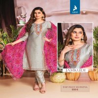 kaya jamkudi chanderi silk fully stitch stylish thread work suits online