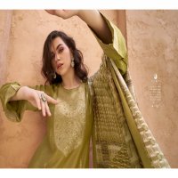 aiqa lifestyle mira muslin silk solid design party wear pakistani dress