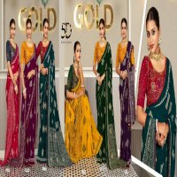 5d Designer Ojasvi Wholesale Soft Marble Jacquard Brasso Indian Sarees