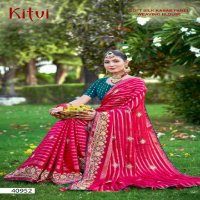 5D Designer Kitvi Wholesale Soft Silk With Kasab Panel Indian Sarees