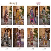 Belliza Riwayat Wholesale Pure Viscose Rayon With Self Embroidery Dress Material