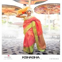 Rajtex Kshasha Wholesale Two Tone Contrast Handloom Weaving Festive Sarees