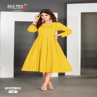 Dee Cee Sarika Wholesale Three Layered Long Feeding Kurtis