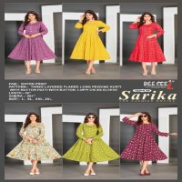 Dee Cee Sarika Wholesale Three Layered Long Feeding Kurtis