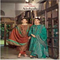 Nishant Aishah Wholesale Muslin Silk With Embroidery Work Dress Material