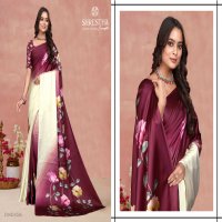 veera vol 5 by shreshtha concepts beautiful colour satin women saree