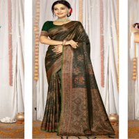 bunawat aradhya satan silk fabric festival wear wholesale sarees