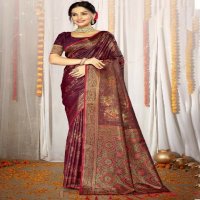 bunawat aradhya satan silk fabric festival wear wholesale sarees