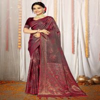 bunawat aradhya satan silk fabric festival wear wholesale sarees