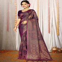 bunawat aradhya satan silk fabric festival wear wholesale sarees