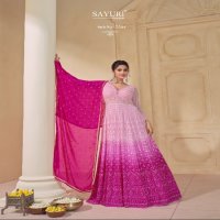 Sayuri Dastoor Wholesale Real Georgette Gown With Dupatta