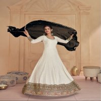 Sayuri Dastoor Wholesale Real Georgette Gown With Dupatta