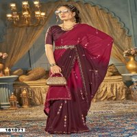 risha by vallabhi prints georgette different colour saree