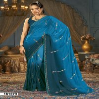 risha by vallabhi prints georgette different colour saree