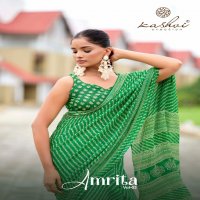 amrita vol 2 by kashvi dull moss attractive saree for women