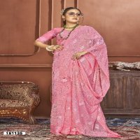 Ikshita vol 12 by vallabhi prints georgette comfortable saree