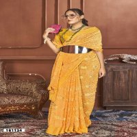 Ikshita vol 12 by vallabhi prints georgette comfortable saree