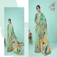 Jivora Rainbow Wholesale Soft Crape With Modern Digital Prints Sarees