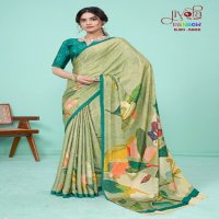 Jivora Rainbow Wholesale Soft Crape With Modern Digital Prints Sarees