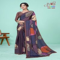 Jivora Rainbow Wholesale Soft Crape With Modern Digital Prints Sarees