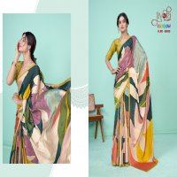 Jivora Rainbow Wholesale Soft Crape With Modern Digital Prints Sarees