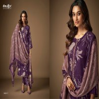 Omtex Sayuri Wholesale Daisy Silk With Embroidery Lace Work Suits