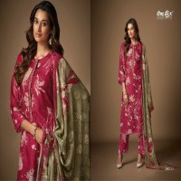 Omtex Sayuri Wholesale Daisy Silk With Embroidery Lace Work Suits