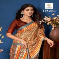 hazel by shubh shree pashmina silk print saree online