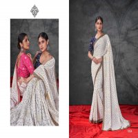 shubh shree honor velvet tussar silk unique fancy saree