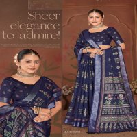 glorina vol 3 by vinamra classic look linen print saree