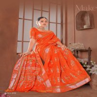 glorina vol 3 by vinamra classic look linen print saree