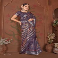 glorina vol 3 by vinamra classic look linen print saree