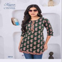 crystal vol 3 by mayur creation print readymade big size girls tops