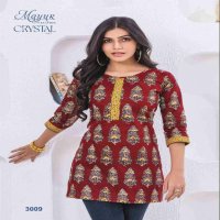 crystal vol 3 by mayur creation print readymade big size girls tops