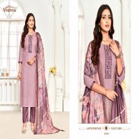 paarul by vishnu adorable linen fancy dress material exports