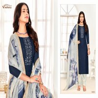 paarul by vishnu adorable linen fancy dress material exports