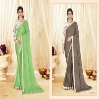 Shubh Shree Suwakya Wholesale Moss Chiffon With Digital Print Sarees