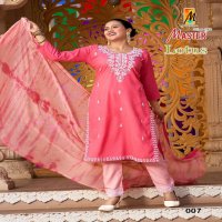 Master Lotus Wholesale Rayon Work 3 Side Work Readymade Salwar Suits