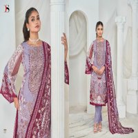Deepsy Gulnoor Wholesale Pure Cotton With Self Embroidery Dress Material