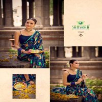 sahelee se baaten by sanskar tex colourful weightless saree online